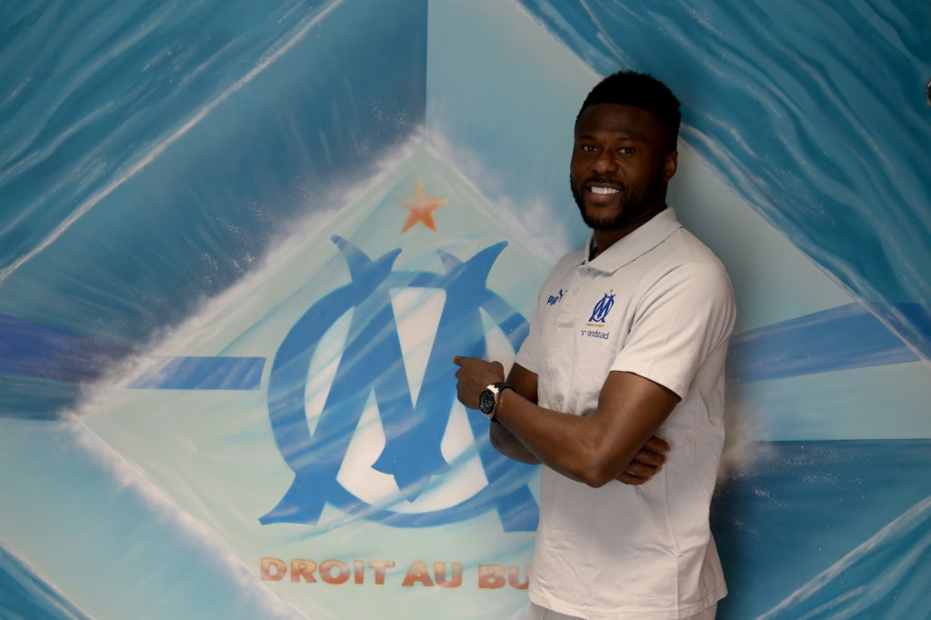 Le défenseur congolais de Marseille Chancel Mbemba à Marseille