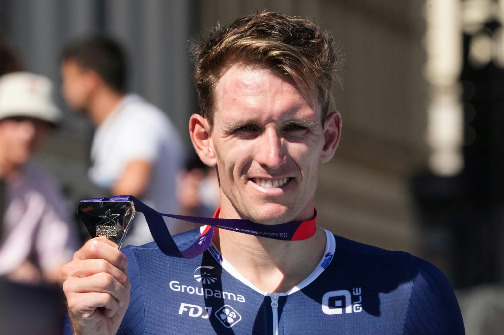 Le coureur français Arnaud Démare se satisfait de la médaille d'argent aux Championnats d'Europe à Munich