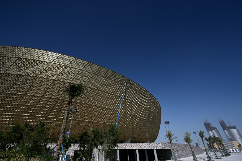 Vue du stade de Lusail qui accueillera la finale du Mondial