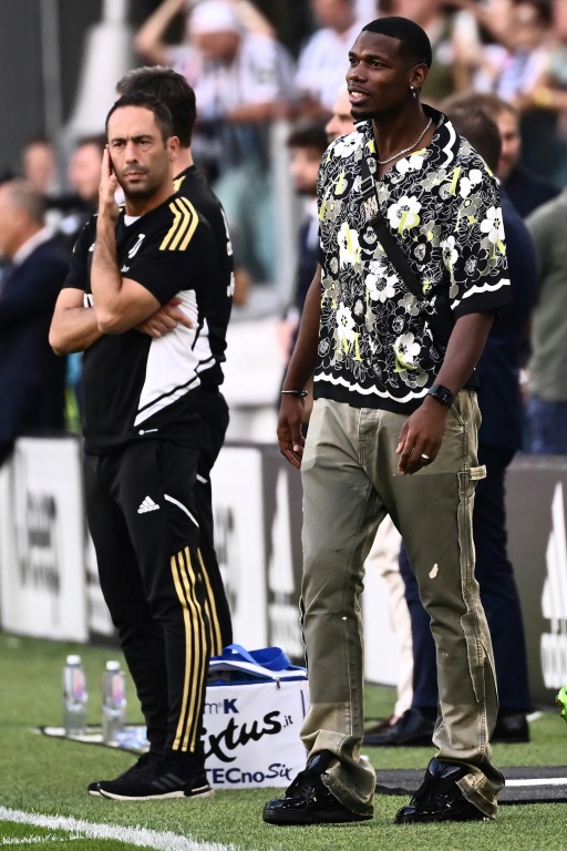 Le footballeur français Paul Pogba à Turin le 27 août 2022
