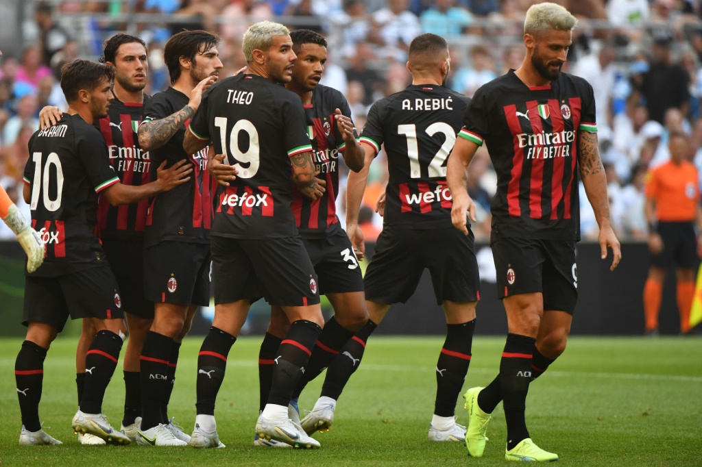Les joueurs de l'AC Milan se sont montrés supérieurs à leurs adversaires de l'OM battus à domicile, le 31 juillet 2022