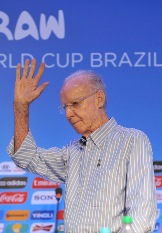 L'ancien sélectionneur du Brésil Mario Zagallo, à la veille du tirage au sort de la Coupe du monde 2014 au Brésil, le 5 décembre 2013 à Bahia