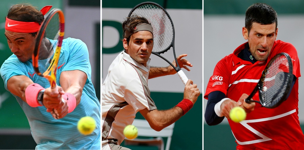 Les trois grandes vedettes du tennis mondial depuis près de deux décennies