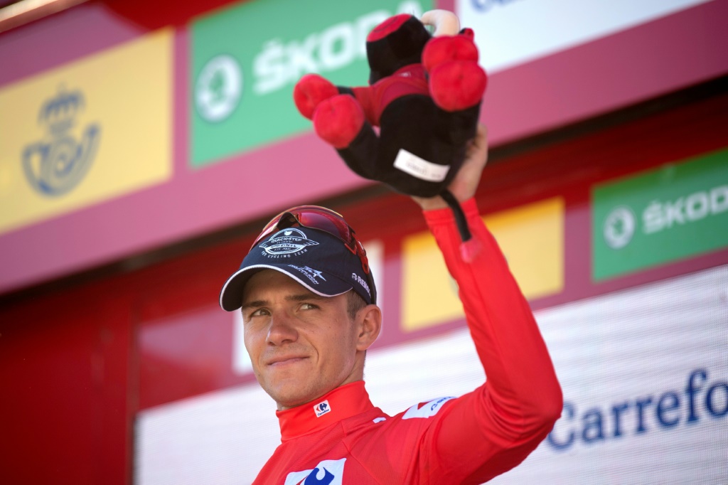 Le Belge Remco Evenepoel, leader de la Vuelta, après la 13e étape, le 2 septembre 2022 à Montilla