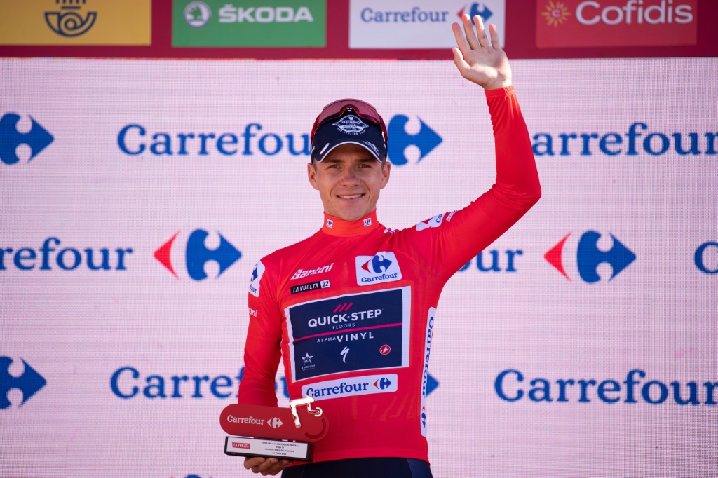 Le Belge Remco Evenepoel toujours maillot rouge de la Vuelta après la 14e étape, le 3 septembre 2022 à Montoro