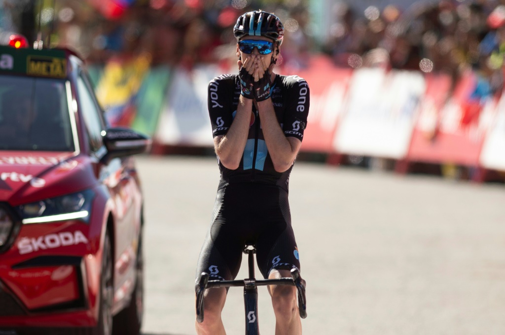 Le Néerlandais Thymen Arensman lors de sa victoire durant la 15e étape de la Vuelta, le 4 septembre 2022