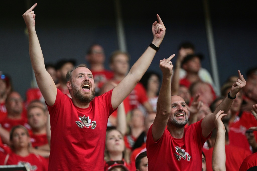 Des supporters de Cologne lors du match de Ligue Europa Conférence à Nice, le 8 septembre 2022