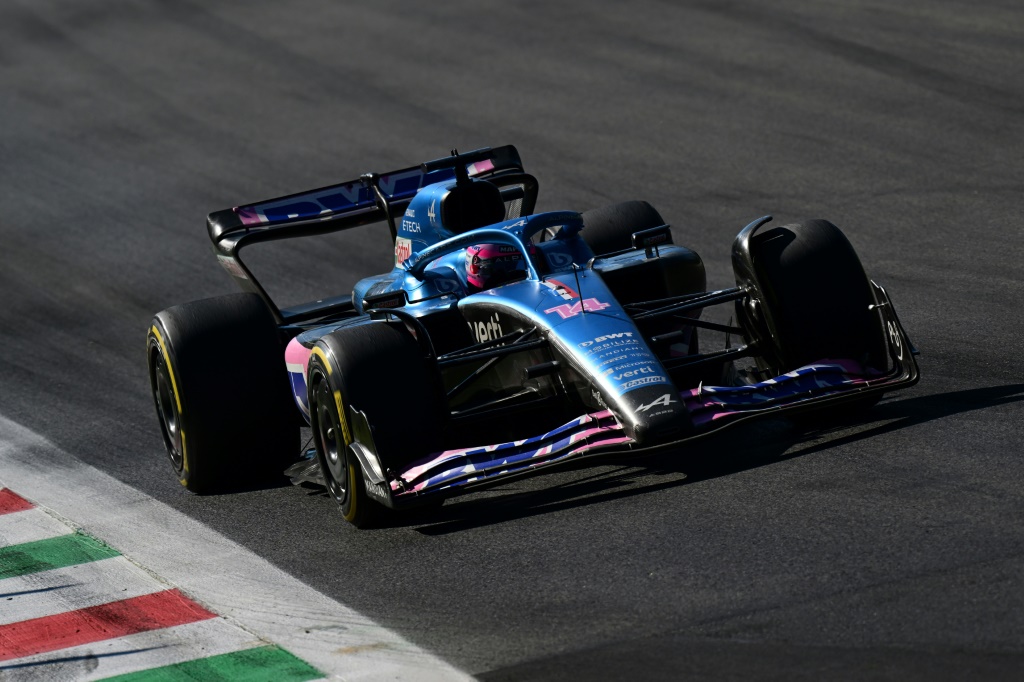 Le pilote espagnol Fernando Alonso lors du GP d'Italie à Monza, le 11 septembre 2022
