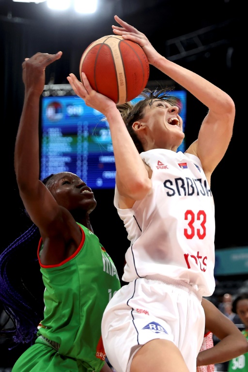 La basketteuse serbe Tina Krajisnik lors du Mondial australien, à Sydney, le 26 septembre.