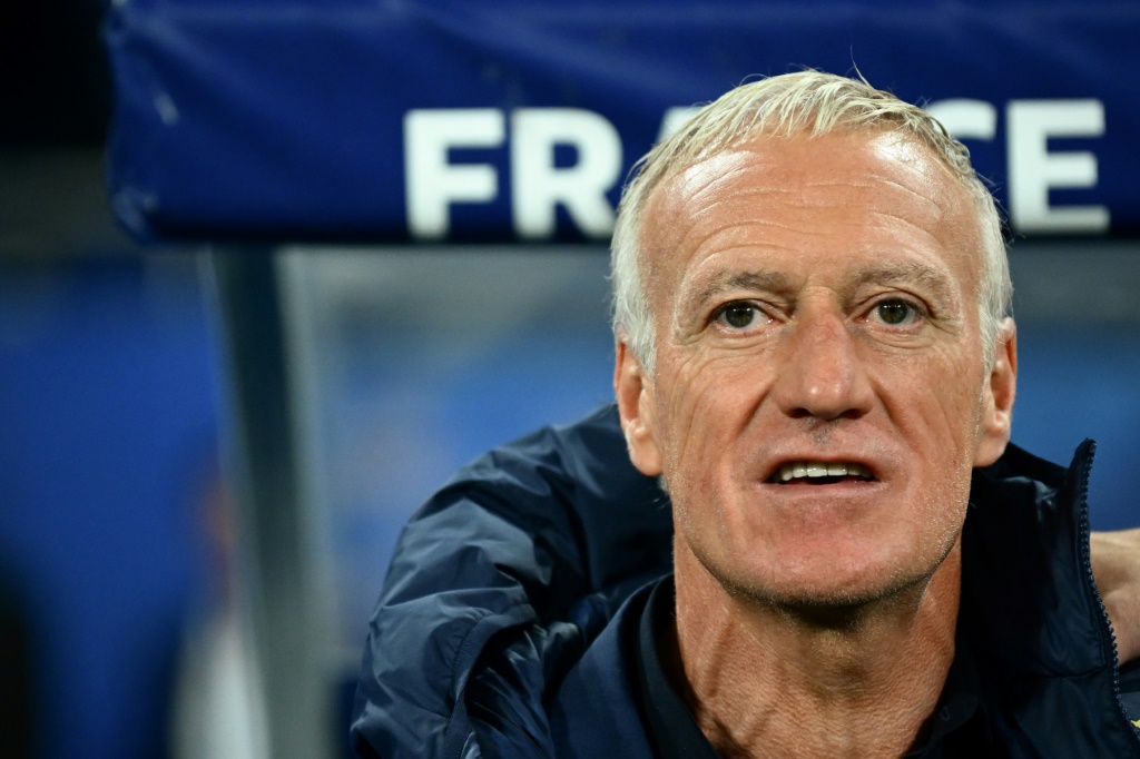 Le sélectionneur de l'équipe de France Didier Deschamps lors d'un match de Ligue des nations contre l'Autriche, le 22 septembre 2022 au Stade de France