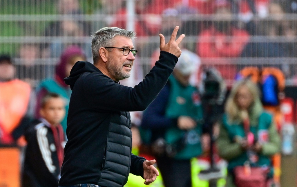 Le coach de l'Union Berlin Urs Fischer lors du dernier match de Bundesliga à domicile contre Wolfsburg, le 18 septembre 2022