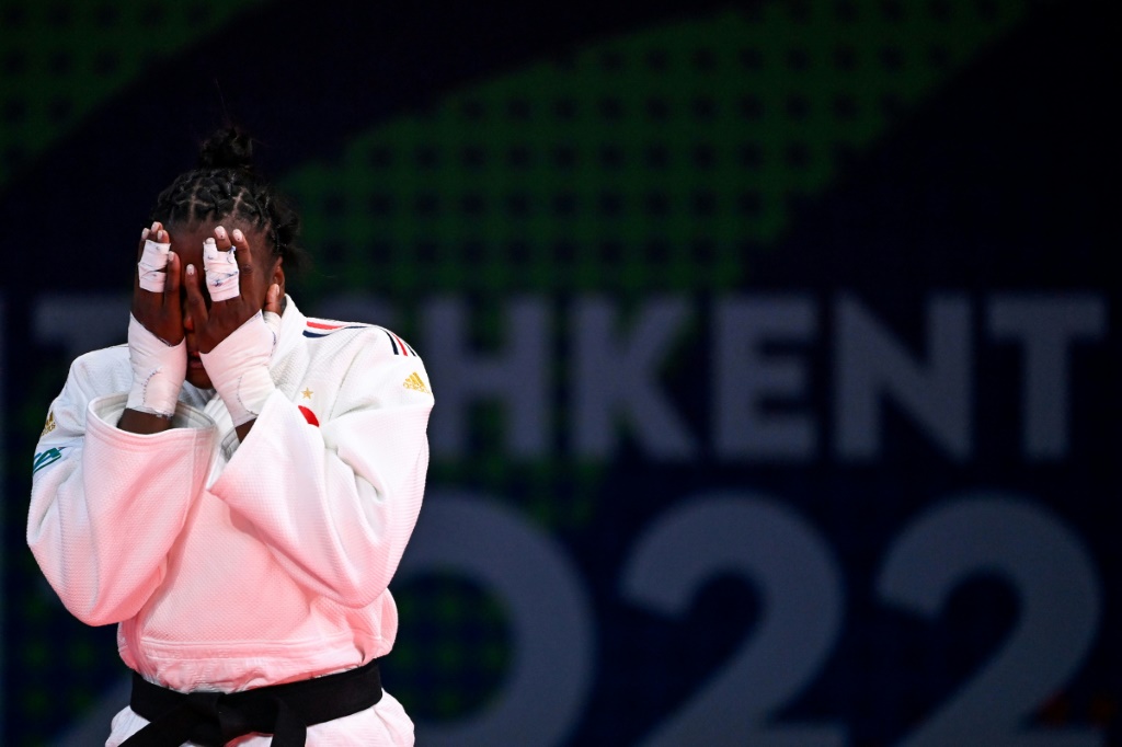 La Française Madeleine Malonga lors des Championnats du monde de judo à Tachkent le 11 octobre