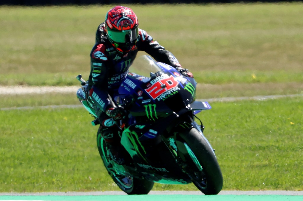 Le pilote français de Yamaha, Fabio Quartararo, lors du Grand Prix MotoGP d'Australie à Phillip Island, le 16 octobre 2022