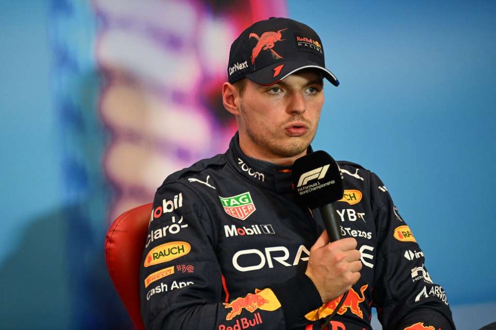 Le champion du monde de F1 néerlandais Max Verstappen (Red Bull) après les qualifications du GP des Etats-Unis, le 22 octobre 2022 à Austin au Texas