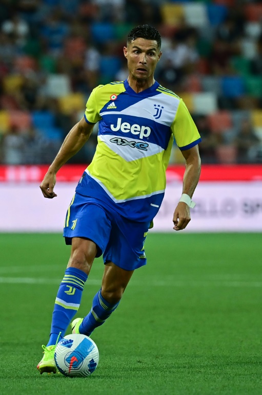 L'attaquant portugais Cristiano Ronaldo aux couleurs de la Juventus le 22 août 2021 lors d'un match de Serie A contre l'Udinese