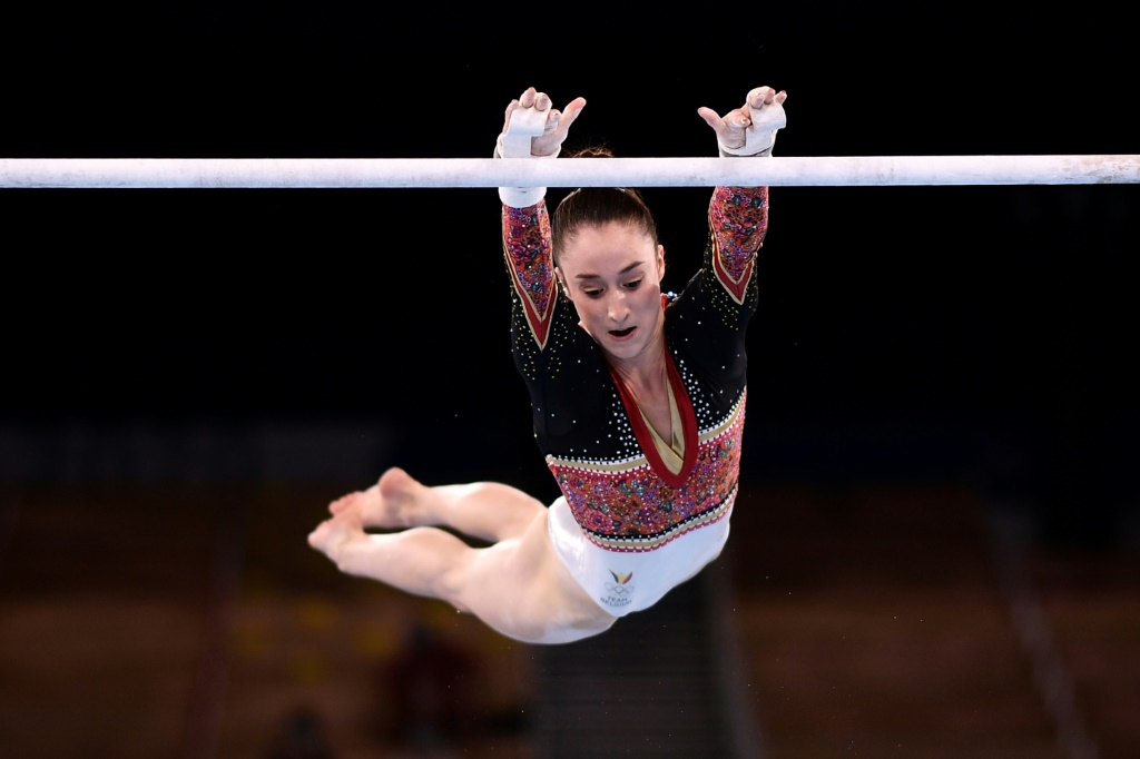 La gymnaste belge Nina Derwael aux Jeux olympiques de Tokyo 2020, le 1er août 2021