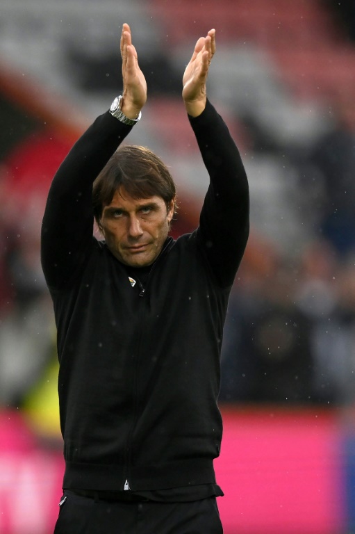 L'entraîneur italien de Tottenham Antonio Conte lors du match de Premier League contre Bournemouth le 29 octobre 2022