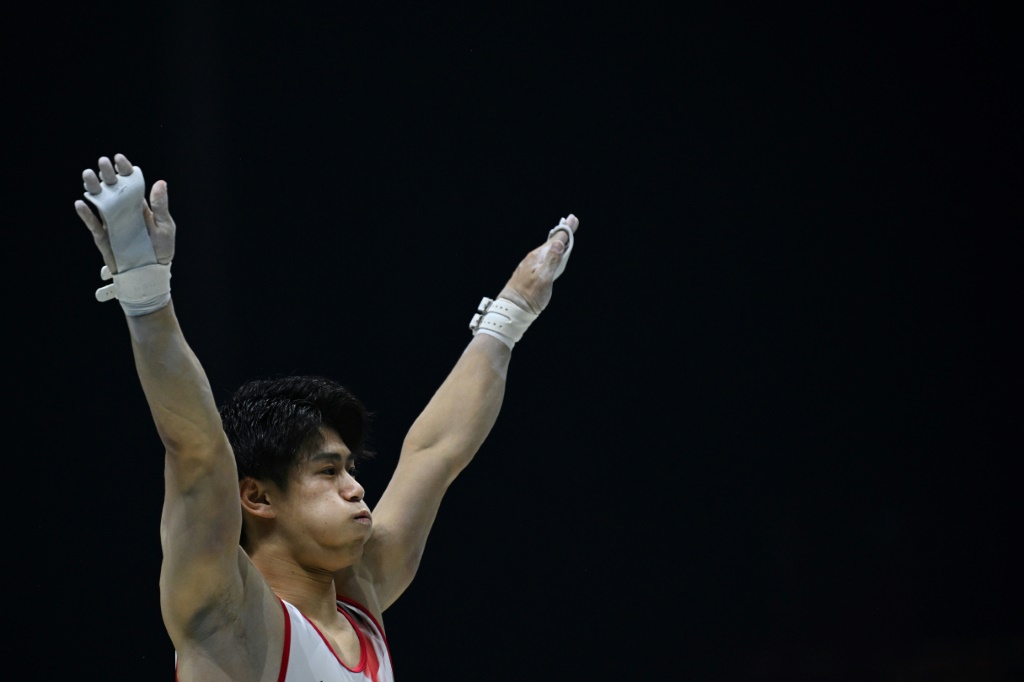 Le gymnaste japonais Daiki Hashimoto qui est devenu le champion du monde du concours général