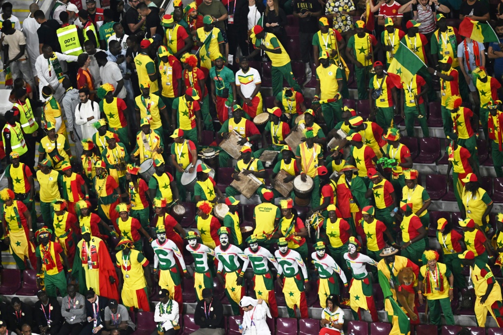Supporteurs du Sénégal à Doha le 29 novembre 2022