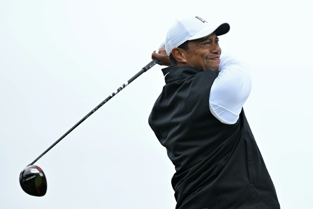 Le golfeur américain Tiger Woods lors du British Open
