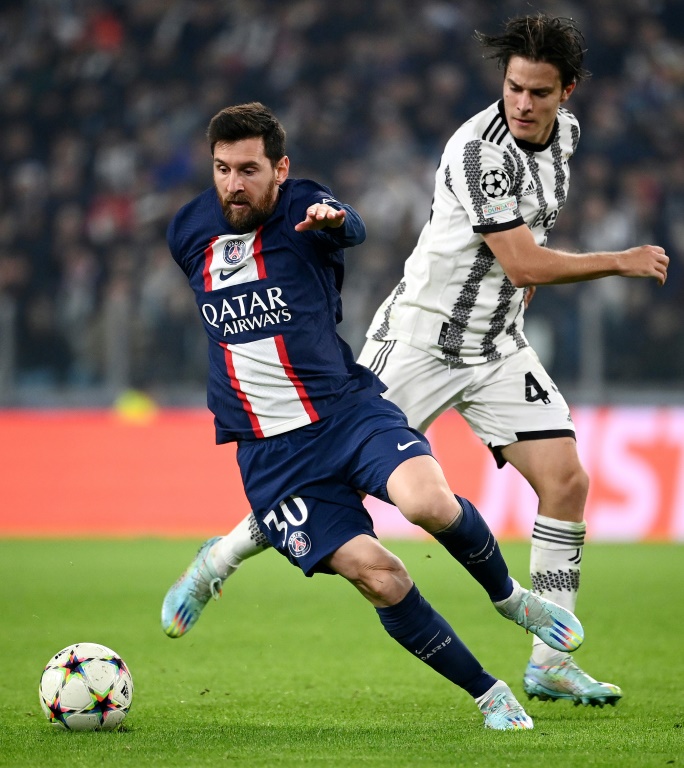 La vedette argentine du Paris SG Lionel Messi lors du match de Ligue des champions contre la Juventus, le 2 novembre 2022 à Turin