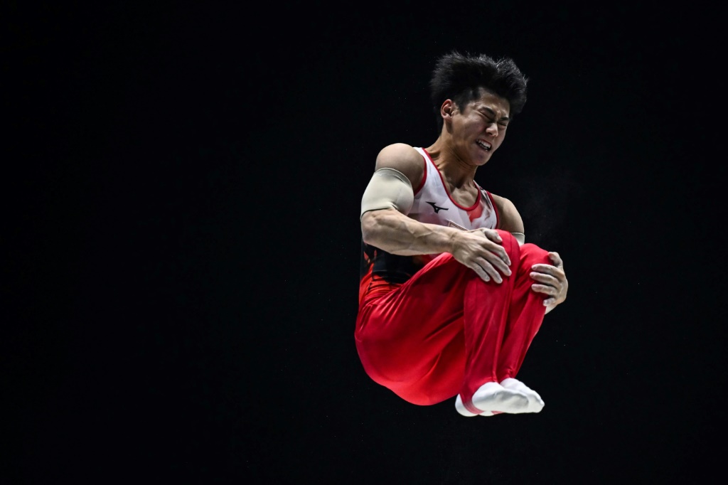 Le gymnaste japonais Daiki Hashimoto qui est devenu le champion du monde du concours général, le 4 novembre 2022 à Liverpool.
