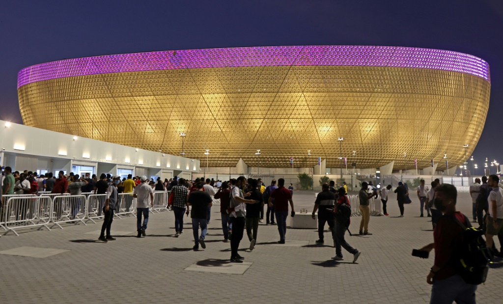 Le stade Lusail au Qatar, qui accueillera la finale de la Coupe du monde, ici lors de son inauguration officielle, le 2 septembre 2022