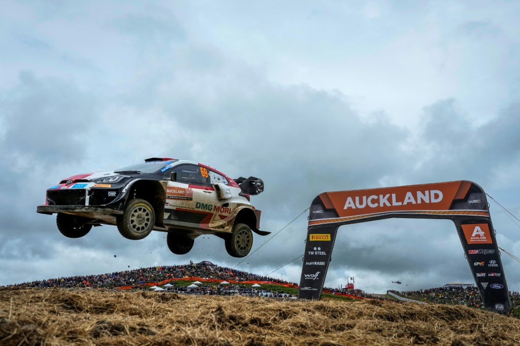 Le pilote finlandais Kalle Rovanpera, nouveau champion du monde, lors du rallye de Nouvelle-Zélande, le 2 octobre 2022