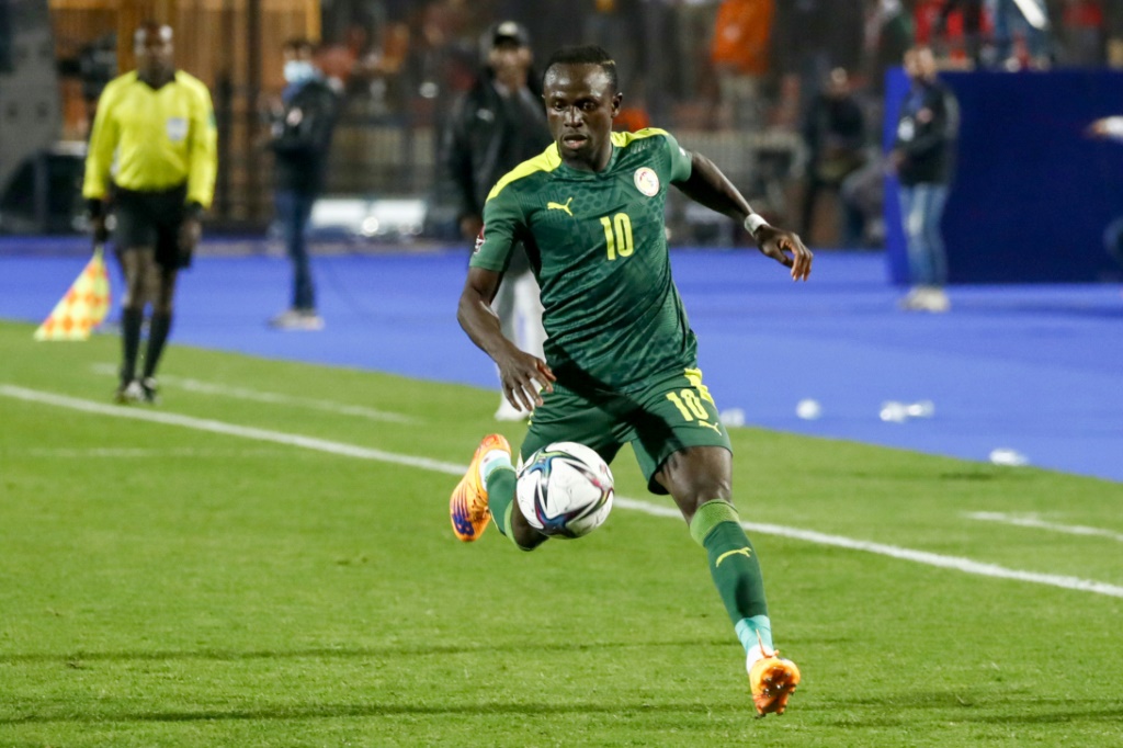 L'attaquant sénégalais Sadio Mané lors du barrage pour le Mondial-2022 contre l'Egypte, au Caire le 25 mars 2022