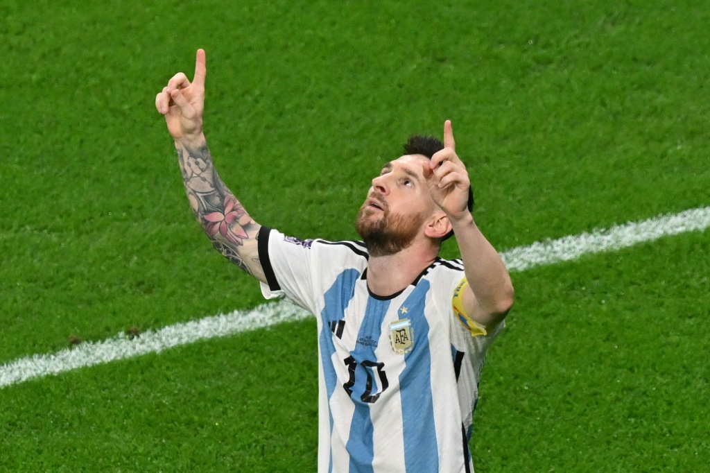 Le génie argentin Lionel Messi buteur contre Australie en 8e de finale du Mondial à Doha, le 3 décembre 2022