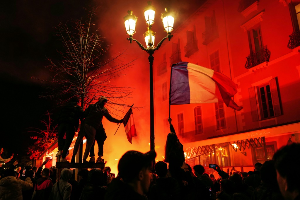 Des supporters français, le 4 décembre 2022 à Nice