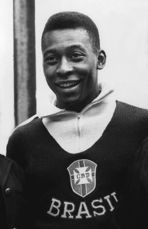 Pelé lors de la Coupe du monde 1962 au Chili, le 1er juin 1962 à Vina del Mar
