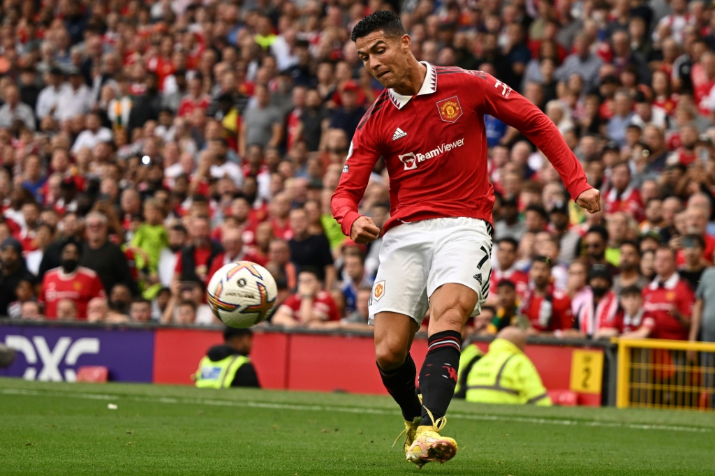 L'attaquant Cristiano Ronaldo s'est engagé vendredi pour deux ans et demi avec le club saoudien d'Al-Nass, après la résilitation de son contrat avec Manchester United en novembre. Photo prise le 4 septembre 2022 lors d'un match de Premier League entre Manchester United et Arsenal, à Manchester