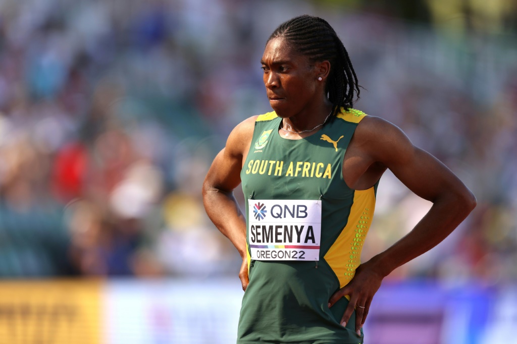 La Sud-Africaine Caster Semenya après les séries du 5000 féminin lors des Championnats du monde d'athlétisme 2022, à Eugene (Oregon), le 20 juillet 2022