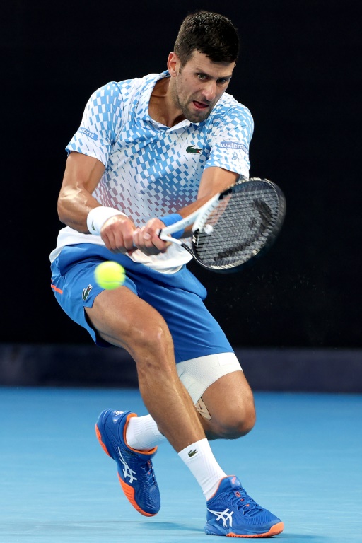 Le Serbe Novak Djokovic s'est imposé face à l'Australien Alex De Minaur à l'Open d'Australie à Melbourne le 23 janvier 2023