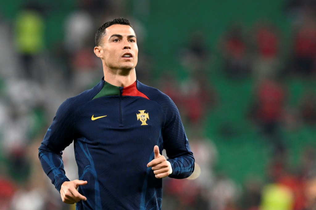 Le Portugais Cristiano Ronaldo a signé vendredi un contrat de deux ans et demi avec le club saoudien d'Al-Nassr. Photo d'archive prise le 10 décembre lors du quart de finale du Mondial-2022 contre le Maroc perdu par le Portugal, à Doha