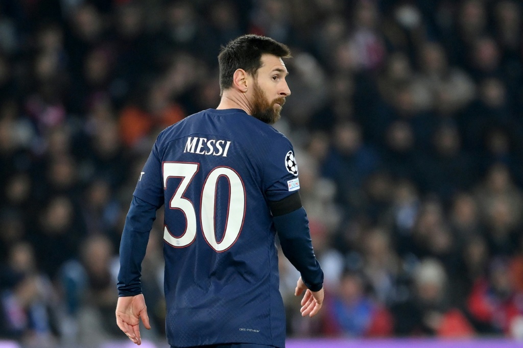 L'attaqaunt argentin du Paris SG Lionel Messi lors du 1/8e de finale aller de Ligue des champions face au Bayern Munich le 14 février 2023 à Paris