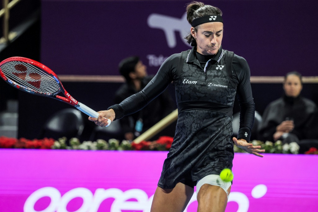 La Française Caroline Garcia face à la Grecque Maria Sakkari en quarts de finale du tournoi de Doha