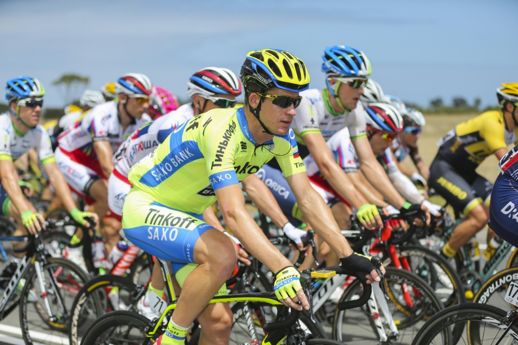 L'ancien coureur australien Michael Rogers, aujourd'hui dirigeant de l'Union cycliste internationale (UCI), lors du Tour Down Under, le 24 janvier 20215 à Adelaïde