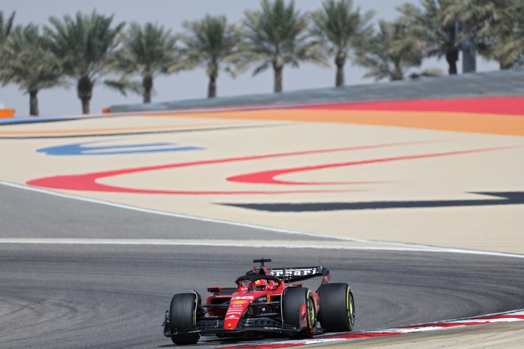 Le pilote monégasque Charles Leclerc (Ferrari) lors de la 3e journée des essais de pré-saison du championnat du monde de Formule Un 2023 sur le circuit de Sakhir à Bahrein le 25 février 2023.