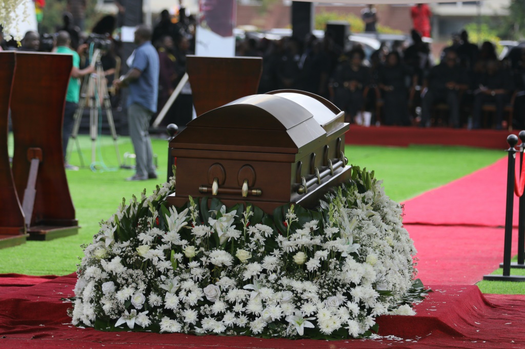 Le cercueil du footballeur ghanéen Christian Atsu