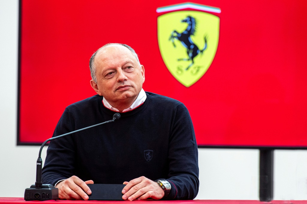 Photo distribuée par le bureau de presse de la Scuderia Ferrari montrant Frédéric Vasseur, le nouveau patron de l'écurie italienne, le 25 janvier 2023 à Maranello
