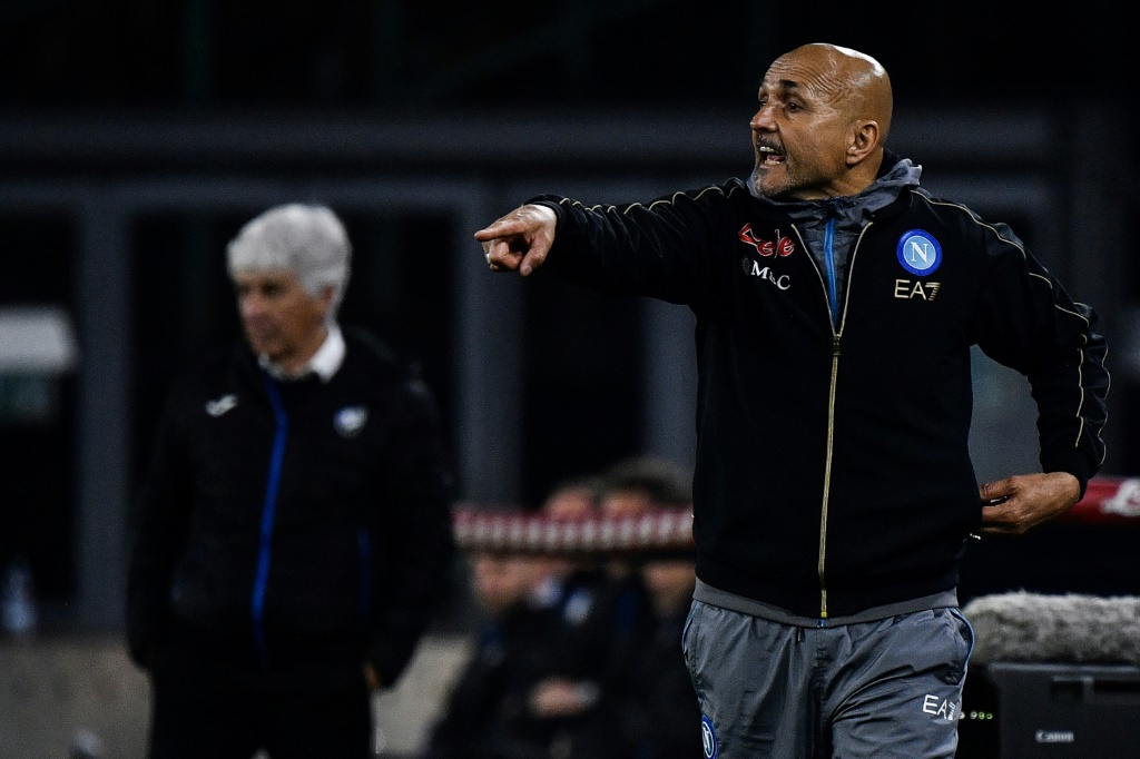 L'entraîneur de Naples Luciano Spalletti lors du match contre l'Atalanta, le 11 mars 2023 au stade Diego-Maradona