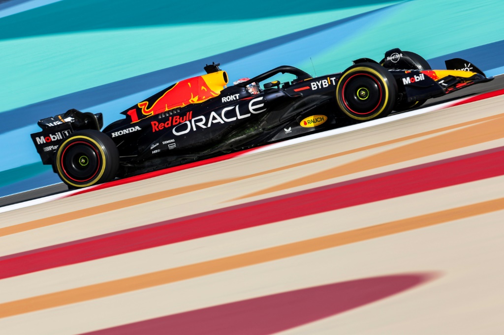 La monoplace de Max Verstappen, lors des essais de pré-saison avant le GP de Bahreïn, le 23 février 2023