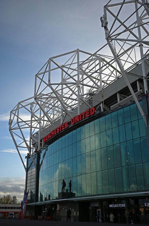 Old Trafford, le stade de Manchester United, dans le nord de l'Angleterre, pris en photo le 23 novembre 2022