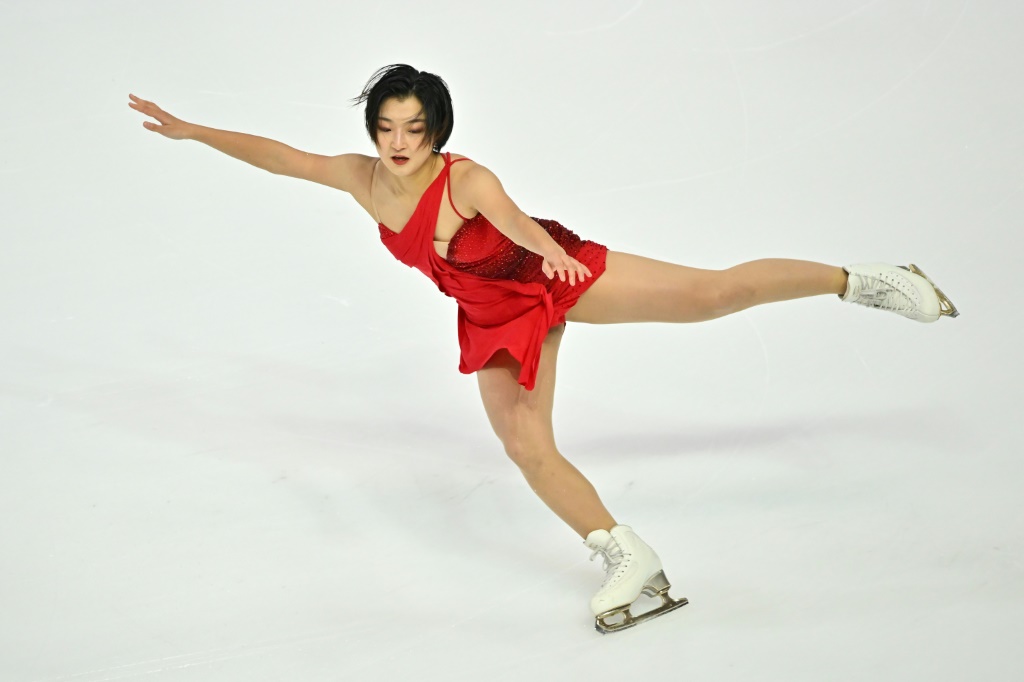 La Japonaise Kaori Sakamoto lors du programme libre de la Finale du Grand Prix ISU à Turin (Italie), le 10 décembre 2022