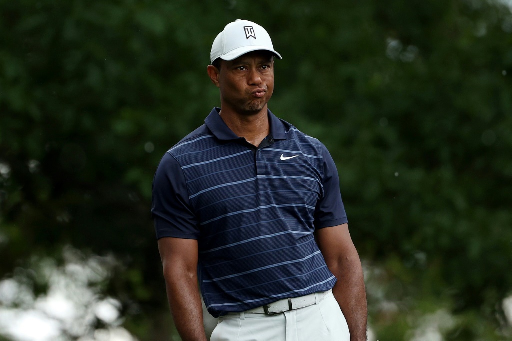 L'Américain Tiger Woods lors du Masters de golf à Augusta le 7 avril