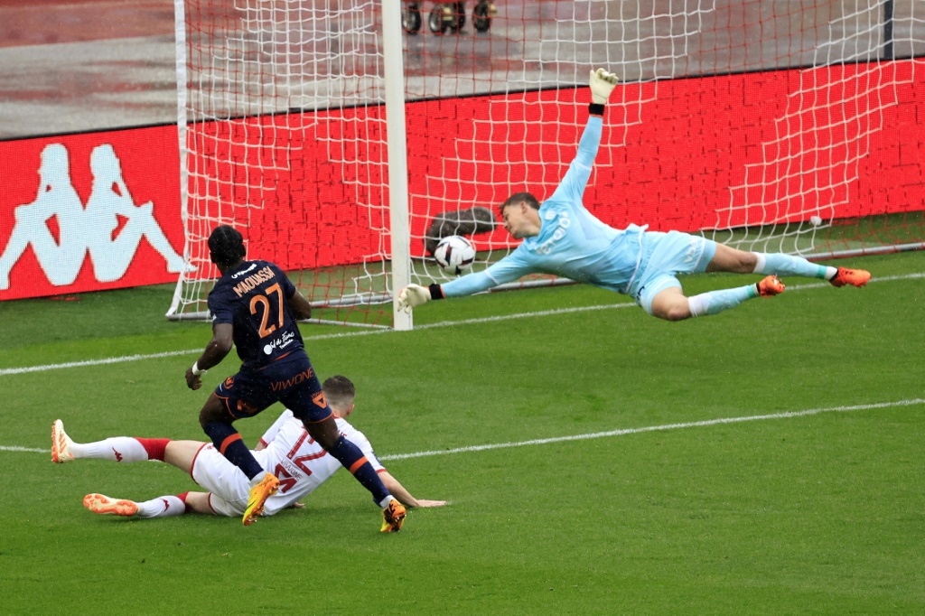 Faitout Maouassa inscrit un but pour Montpellier face à Monaco
