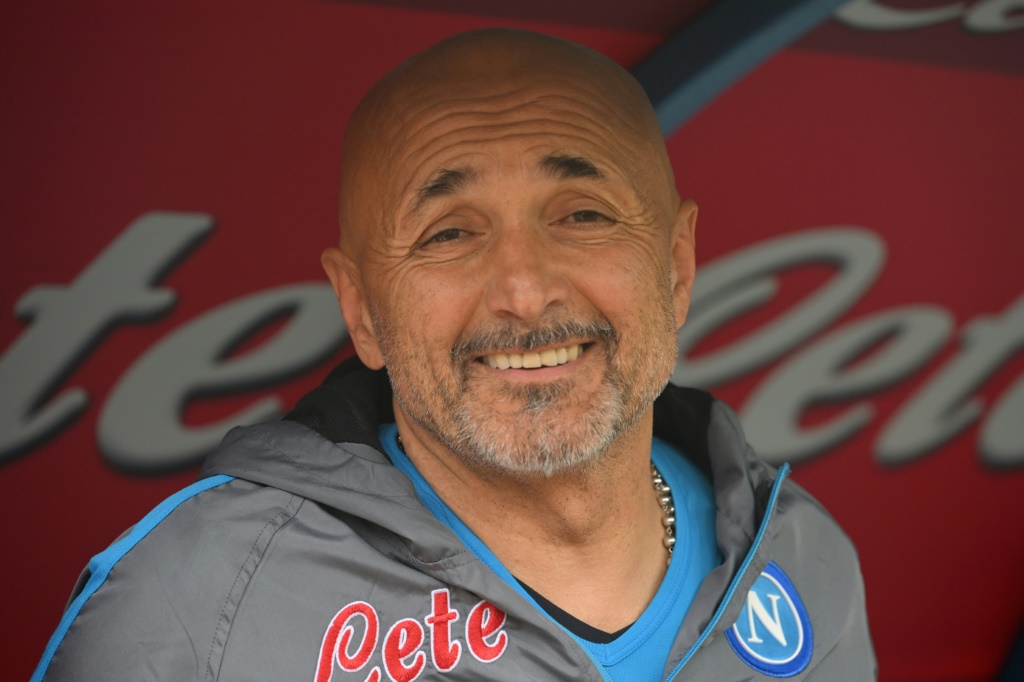 L'entraîneur de Naples Luciano Spalletti, artisan du titre de champion que le club espère fêter dès cette semaine.